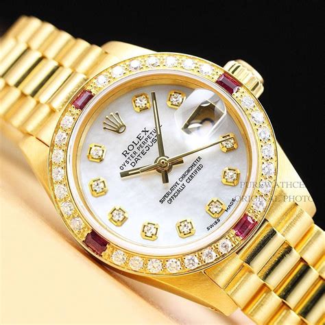 used ladies diamond rolex|vintage ladies diamond Rolex watches.